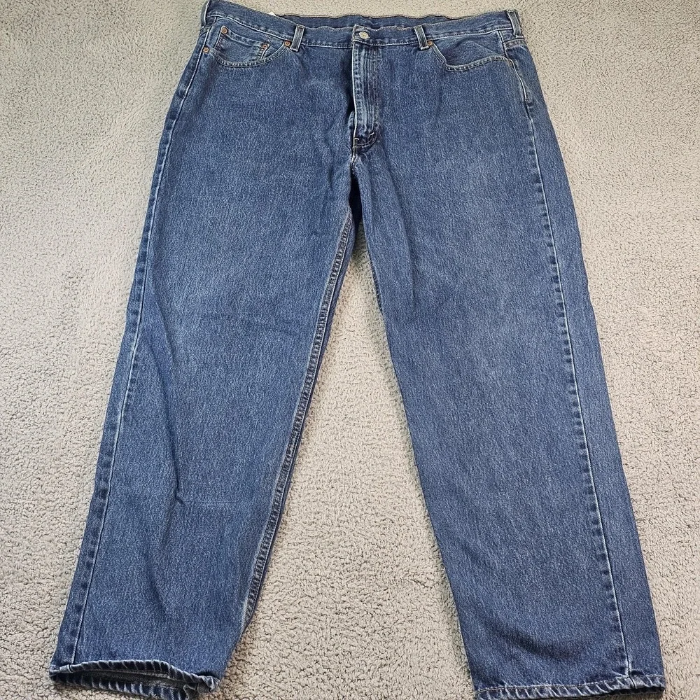 Levis 550 Jeans Mens 44x34 Blue Relaxed Fit Tapered Denim Medium Wash‎ Pants